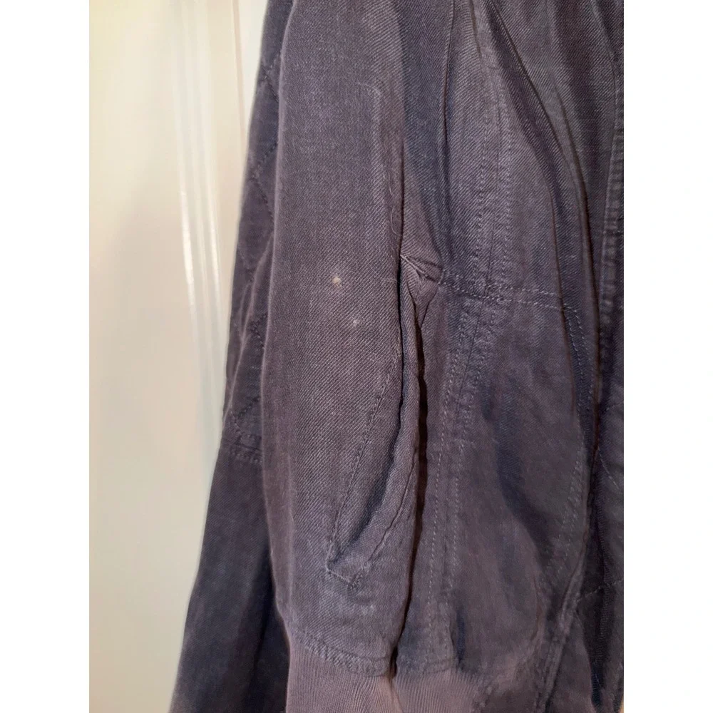 Torrid‎ Dark Grey Quilted Bomber Jacket Size 0